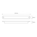 LED dynamisch knipperlicht slimline amber lens | 24v | 40cm. kabel | 235A24-DI-235A24-DI-235A24-DI-3