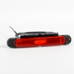 LED Slimline markeerlicht rood beugel 12-24v 50cm kabel | MV-6550R-FT-065 C+K LED-MV-6550R