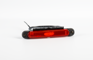 LED Slimline markeerlicht rood beugel 12-24v 50cm kabel | MV-6550R-FT-065 C+K LED-MV-6550R