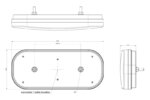 Rechts | LED achterlicht met driehoek reflector | 12-24v | VC-3102-FT-610 P LED DI-VC-3102-7