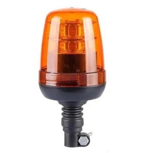 LED Zwaailamp Amber R65 met Flexi DIN montagevoet 12-24V | S07ZL003.1--S07ZL003.1-3