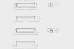 LED slimline flitser | R65 | 12-24v | 1m. kabel | IP68 | SF-6000A--SF-6000A-10