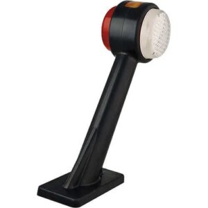 Rechts | LED breedtelamp met schuine steel | 12-24v | 20cm. kabel | 1005RE-1005RE-1005RE
