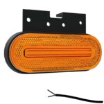 LED markeringslicht amber | 12-24v | 50cm. kabel | M10MV-750A-FT-070 Z+K LED-M10MV-750A