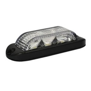 LED flitser 3 LED's | blauw 180° | 10-30v | LED3DVB180-LED3DVB180-LED3DVB180