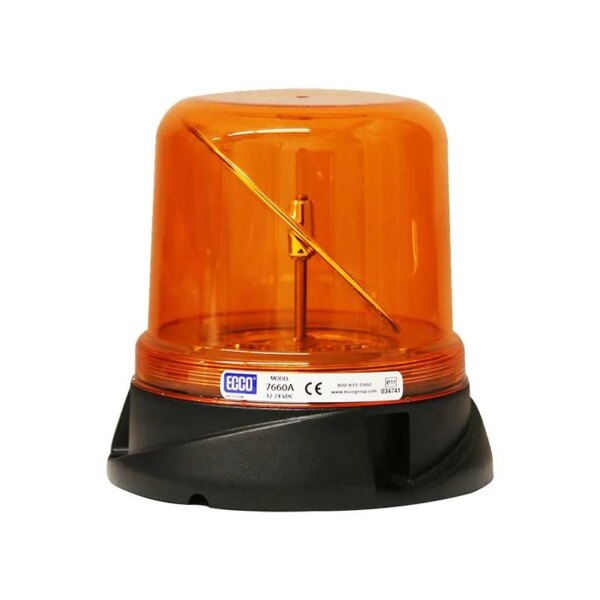 ROTOLED |LED zwaailamp R65 | 7660 Series | amber | 12-24v | 3-bouts | 7660A-7660A-7660A
