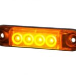 LED markeringslicht amber | 12-24v | 50cm. kabel | MV-4400A-LD 2328-MV-4400A