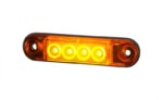 LED markeringslicht amber | 12-24v | 50cm. kabel | MV-4400A-LD 2328-MV-4400A