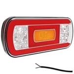 LED achterlicht met kentekenverlichting | 12-36v | 100cm. kabel | V10C6-620-FT-130 PM LED-V10C6-620