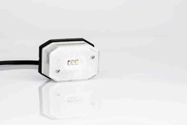 LED markeringslicht wit | 12-24v | 50cm. kabel | MV-2700W-FT-001 B LED-MV-2700W
