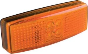 LED markeringslicht amber | 12-24v | 20cm. kabel | 1490AM-1490AM-1490AM
