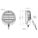 OZZ XR2 LED verstraler 7" | Wit-Rond | 5800 lumen | 88104-88104-88104-4