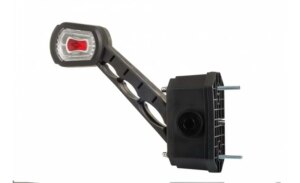 LED breedtelamp links met alarm rood-wit-amber 12-24v | MBA-2761RWA-LDCC 2713-MBA-2761RWA