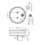 LED mistlicht met achterlicht | 12-36v | 5-PIN | V10C2-810B5-FT-111 LED BAJONET-V10C2-810B5-5
