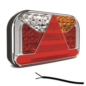 Rechts | LED achterlicht met kentekenlicht | 12-36v | 100cm. kabel | V10C7-552-FT-170 P TB LED-V10C7-552