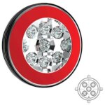 LED mistlicht met achterlicht | 12-36v | 5-PIN | V10C2-810B5-FT-111 LED BAJONET-V10C2-810B5