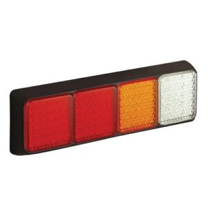 LED achterlicht met zwarte rand | 12-24v | 40cm. kabel | 80BRRAWME-80BRRAWME-80BRRAWME