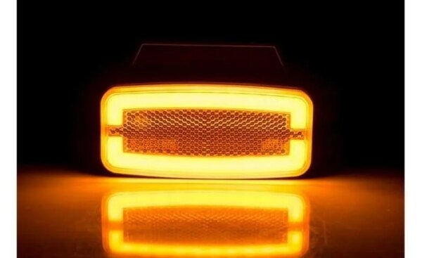 LED markeringslicht amber met beugel | 12-24v | 50cm. kabel | MV-4950A-LD 2765-MV-4950A-6