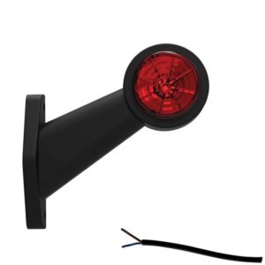 Rechts | LED breedtelamp | schuine steel | 12-36v | 20cm. kabel | M10BV-302RW-FT-009 C LED (NO SET ONLY RIGHT VERSION)-M10BV-302RW