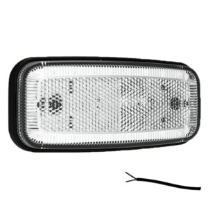 LED markeringslicht wit | 12-24v | 50cm. kabel | MV-1200W-FT-075 B LED-MV-1200W
