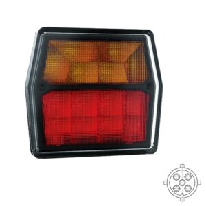 LED compact achterlicht | 12v | 5-PIN bajonet aansluiting | VC-2200B5-FT-222 LED BAJONET-VC-2200B5