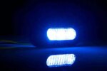 R65 LED flitser 3 LED's Blauw 10 - 30V | S10F3200B-FT-210 N LED-S10F3200B-5