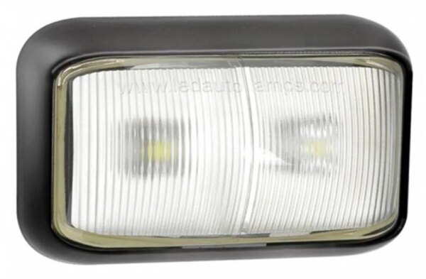 LED markeringslicht wit | 12-24v | 40cm. kabel | 58WME-58WME-58WME