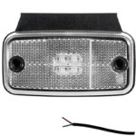 LED markeringslicht wit | 12-24v | 50cm. kabel | M10MV-650W-FT-019 B+K LED-M10MV-650W