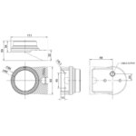 LED markeringslicht wit | 12-24v | 50cm. kabel | MV-1300W-FT-060 B LED-MV-1300W-5
