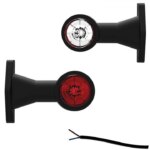 LED breedtelamp | rechte steel | 12-24v | 50cm. kabel | M10BV-200RW-FT-009 B LED (NO SET ONLY LEFT VERSION)-M10BV-200RW