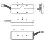 Rechts | LED Trailerlamp | dynamisch knipperlicht | 9-36v | 200cm. kabel | VC-1022-FT-500-235 LED-VC-1022-6