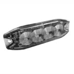 LED flitser 4 LED's | R65 | slimline | amber | 10-30v | S07F4100.1--S07F4100.1