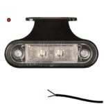 LED markeringslicht rood | 12-24v | 50cm. kabel | M10MV-400R-FT-015 C+K LED-M10MV-400R