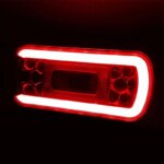 LED achterlicht met kentekenverlichting | 12-36v | 100cm. kabel | V10C6-630-FT-130 COF LED-V10C6-630-5