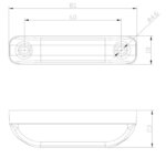 LED markeringslicht rood | 12-24v | 50cm. kabel | M10MV-500R-FT-013 C LED-M10MV-500R-2