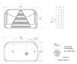 Links | LED achterlicht zonder kentekenlicht | 12-36v | 5-PIN | V10C5-511B5-FT-170 L NT LED SPKPM BAJONET 5 PIN-V10C5-511B5-5