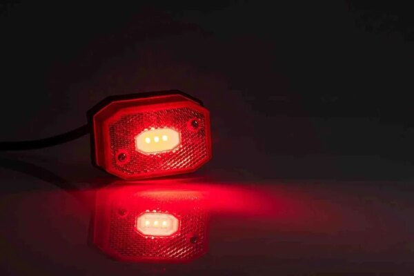 LED markeringslicht rood | 12-24v | 50cm. kabel | MV-2730R-FT-001 CII LED-MV-2730R-2