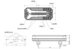 LED achterlicht universeel 12-24v 200cm kabel horizontaal&verticaal montage | VC-5300-1111 L/P-VC-5300-7
