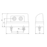 LED kentekenverlichting | 12-36v | met connector 1