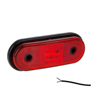 LED markeringslicht rood | 12-24v | 50cm. kabel | MV-1400R-FT-020 C LED-MV-1400R