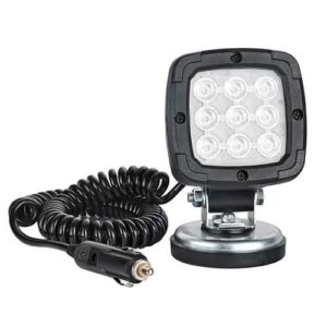 LED werklamp 1000 lumen op magneetvoet 12-24v 3.0m krulsnoer | WF-3610MM30-FT-063 LED MAG M30-WF-3610MM30