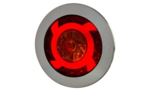 Inbouw LED combinatielicht 120mm. | 12-24v | 1