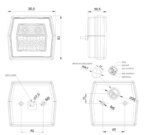 LED achteruitrijlamp met achterlicht | 12-36v | 100cm. kabel | V10C2-770-FT-124 LED-V10C2-770-2