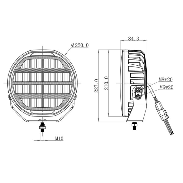 OZZ XR2 LED verstraler 9" | 88102-88102-88102-5