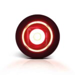 LED compact inbouw markeringslicht rood | 12-24v | MV-2600R-FT-074 C LED-MV-2600R