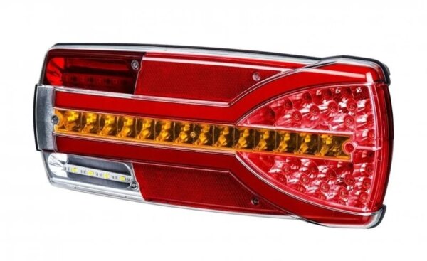 Rechts | LED achterlicht dynamisch knipperlicht | 12-24v | 7-PIN AMP | V14C7-952B7-LZD 2403-V14C7-952B7