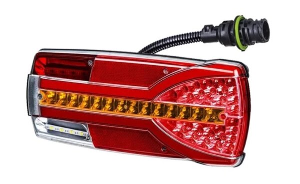 Rechts | LED achterlicht dynamisch knipperlicht | 12-24v | 7-PIN AMP | V14C7-952B7-LZD 2403-V14C7-952B7-2