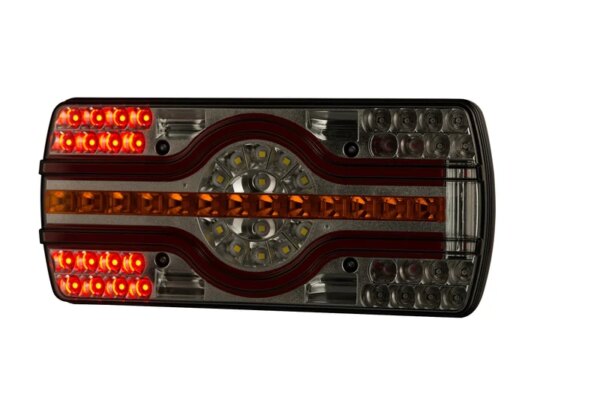 Links | LED neon achterlicht met kentekenlicht | 12-24v | 2