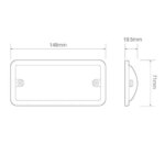 LED interieurverlichting | zwart | 12v | koud wit licht | 148BW12-148BW12-148BW12-2