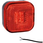 LED markeringslicht rood | 12-24v | 50cm. kabel | M10MV-900R-FT-027 C LED-M10MV-900R